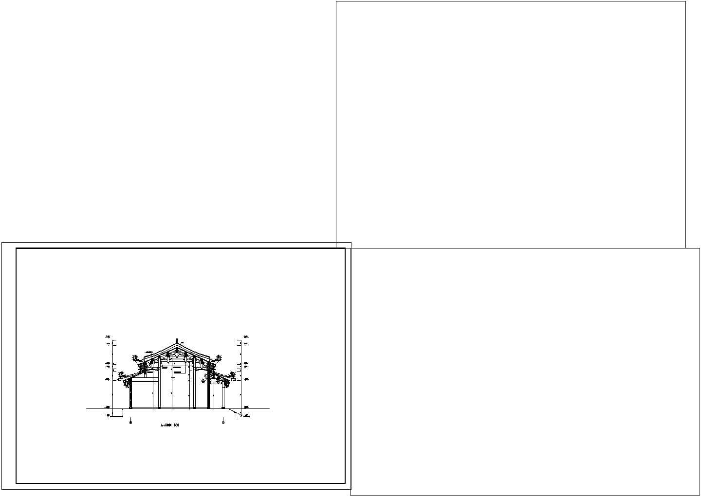 某景区道家仿古建筑详细施工设计方案CAD图纸