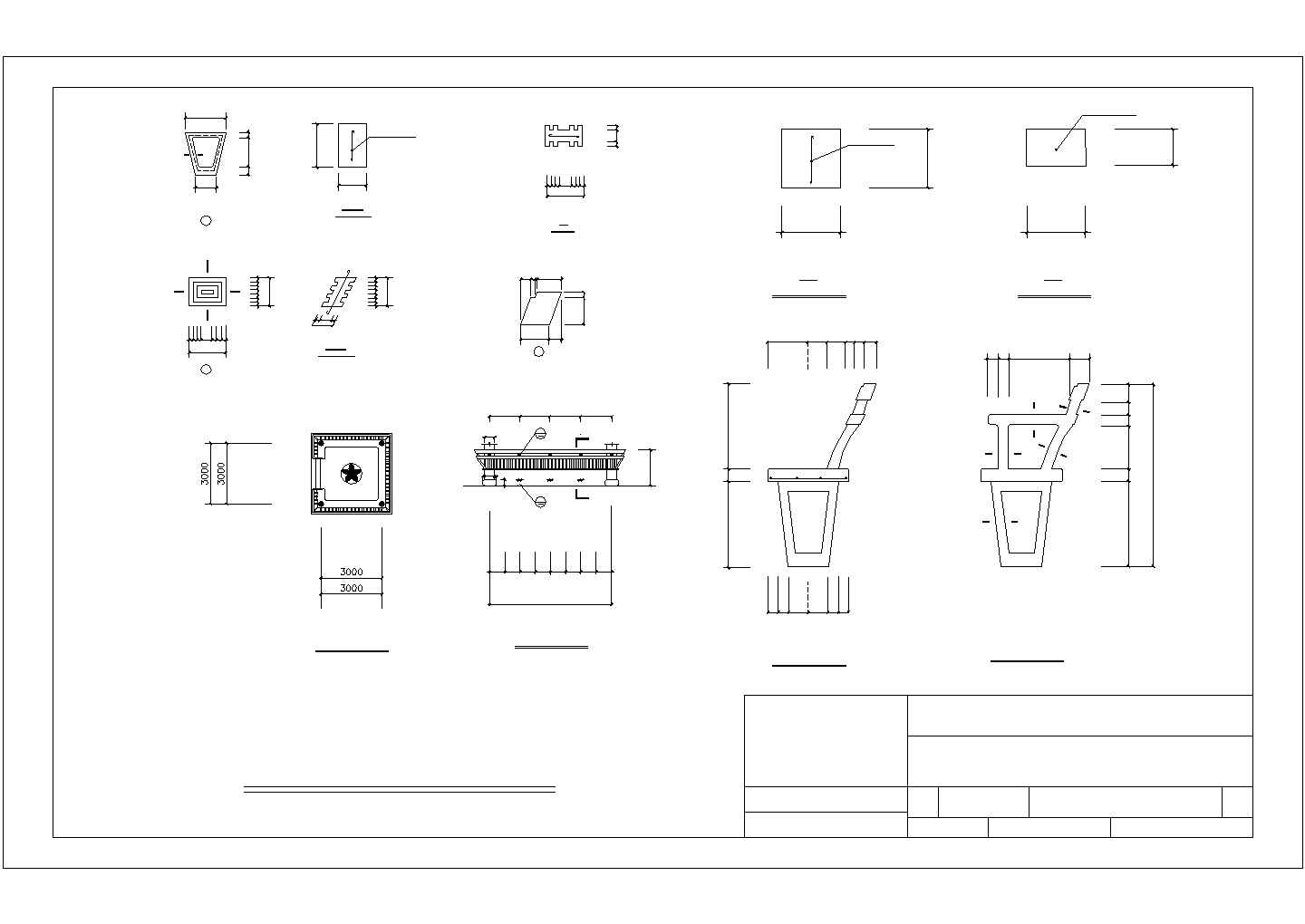 某经典公园景观建筑详细施工设计方案CAD图纸