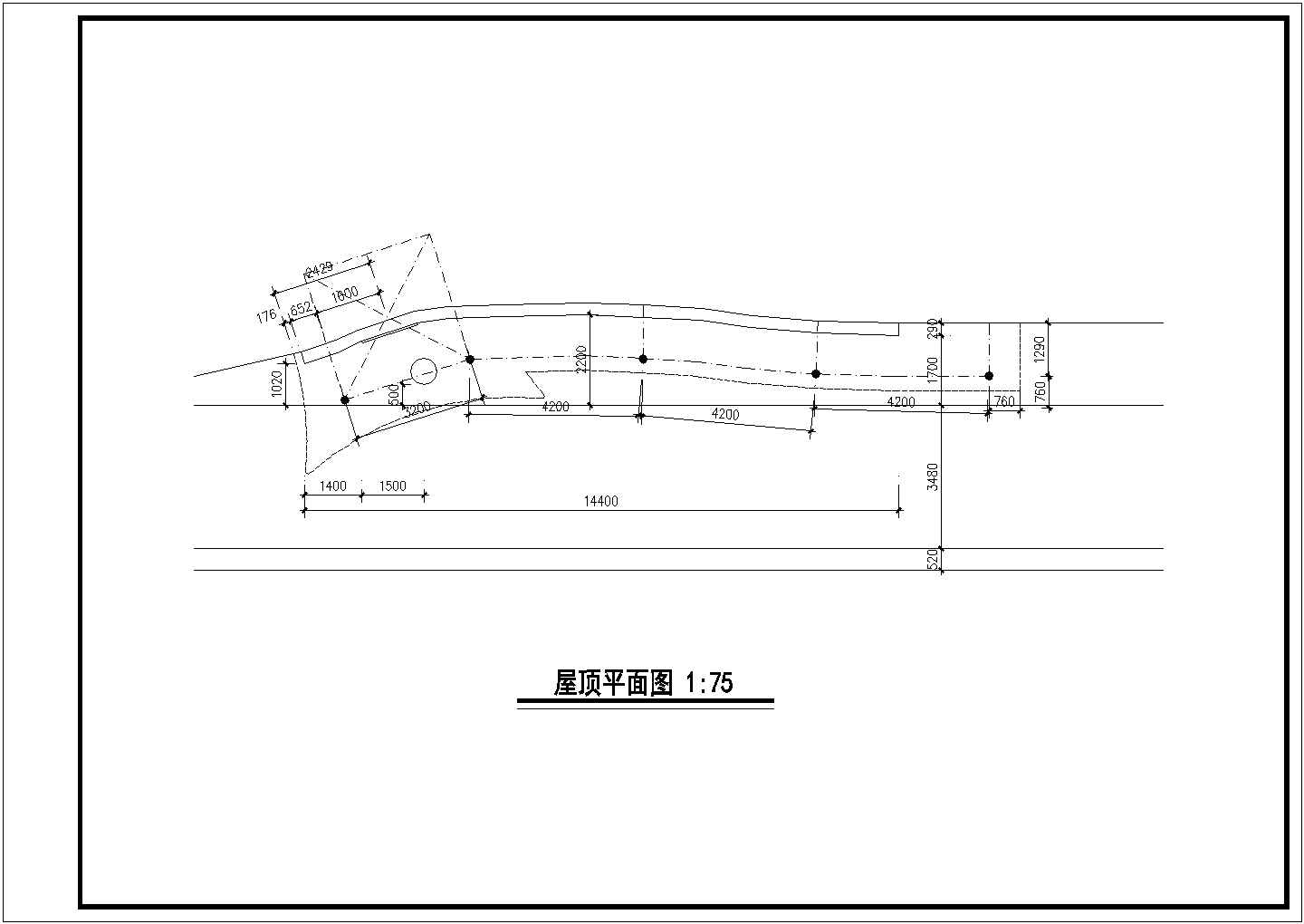 某经典公园小型亭廊建筑详细施工设计方案CAD图纸