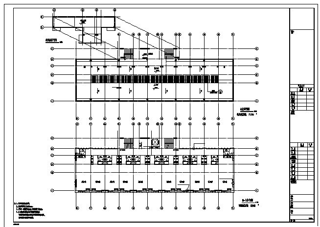土木工程毕业设计_4700平米某六层带地下室框架结构住宅楼建施cad图(含计算书，毕业设计)_图1