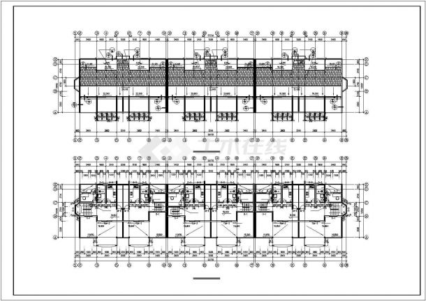世界花园三期工程55#楼建筑施工cad图纸-图一
