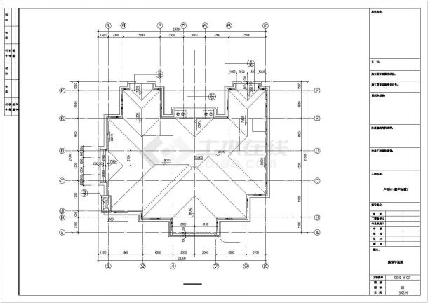 11套别墅户型设计CAD方案图-图一