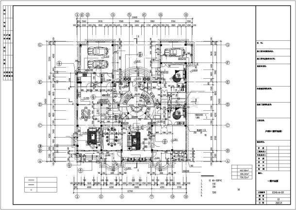 11套别墅户型设计CAD方案图-图二