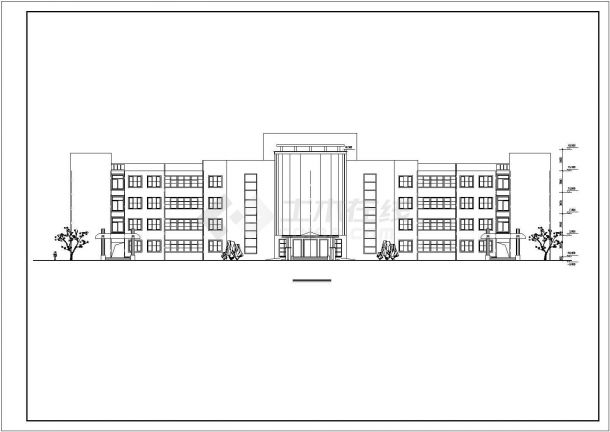 【最新】县医院全套建筑设计方案CAD图纸-图一