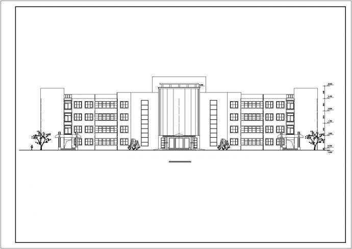【最新】县医院全套建筑设计方案CAD图纸_图1