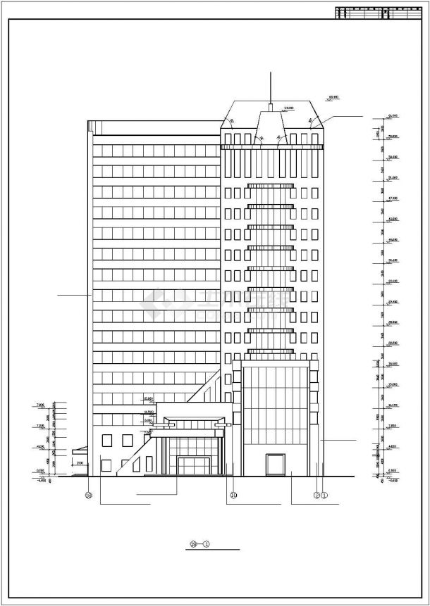【最新】医院门诊建筑设计方案CAD图纸-图一