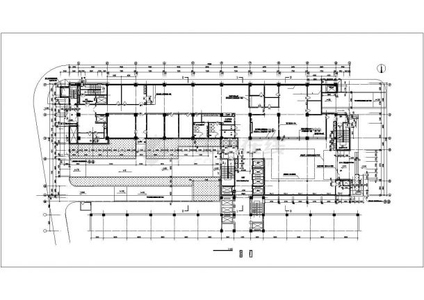 【最新】医院住院部建筑设计方案CAD图纸-图一