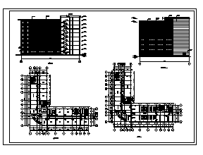 土木工程毕业设计_办公楼设计_1万平米8层框架结构办公楼建施cad图(含计算书，毕业设计)_图1