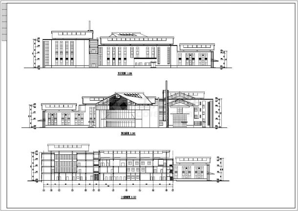 【最新】某三甲医院初步设计方案CAD图纸-图二