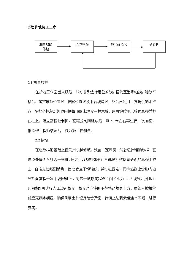 混凝土护坡施工设计-图二