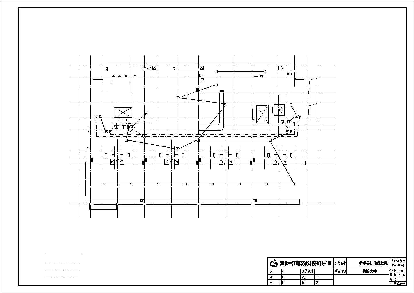 【最新】某医院楼建筑电气设计方案CAD图纸