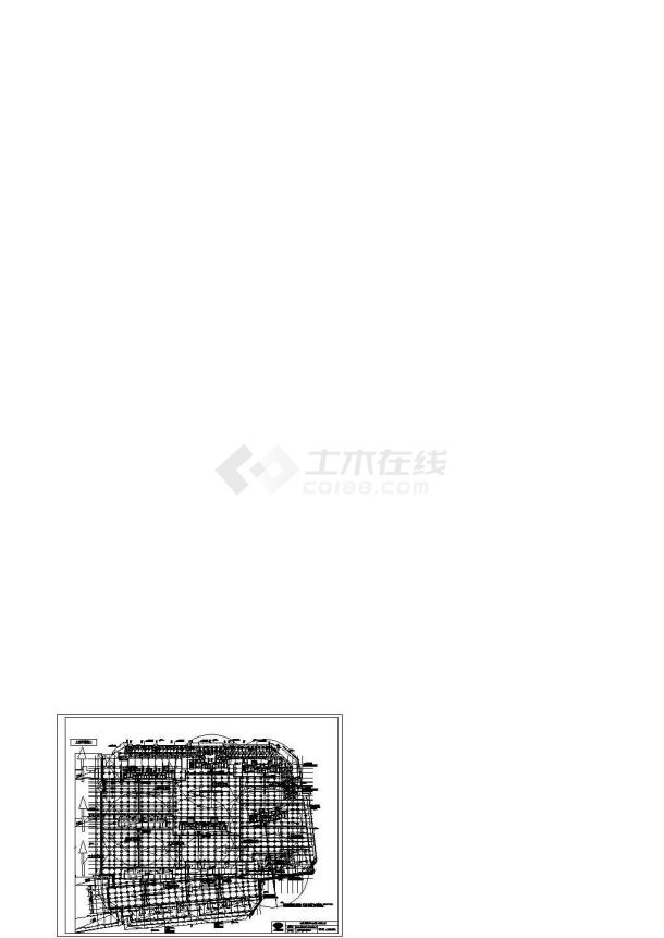 扬州金鹰商场深基坑支护工程建筑设计CAD图纸-图二