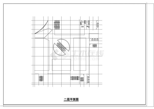 某市多层商业建筑平面CAD图-图二