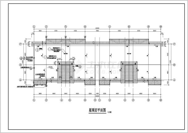 广安市某市区3100平米6层砖混结构住宅楼建筑设计CAD图纸-图一