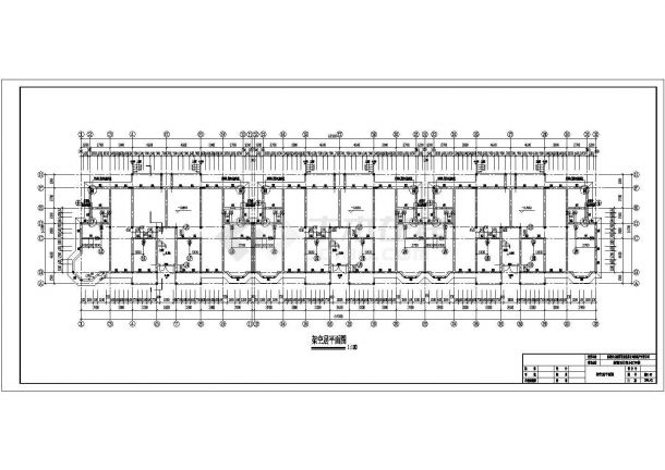 昆山某居住区3900平米6层砖混结构住宅楼建筑设计CAD图纸（含架空层）-图二