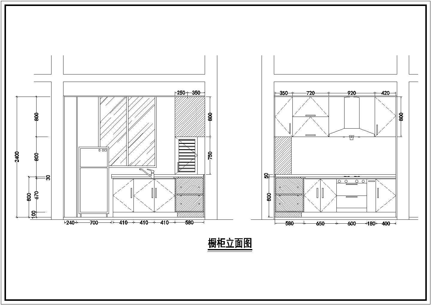 太原市某新建社区135平米经典户型全套装修施工设计CAD图纸