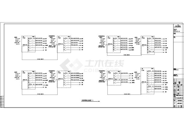 某制药厂车间电气全套施工图-图一