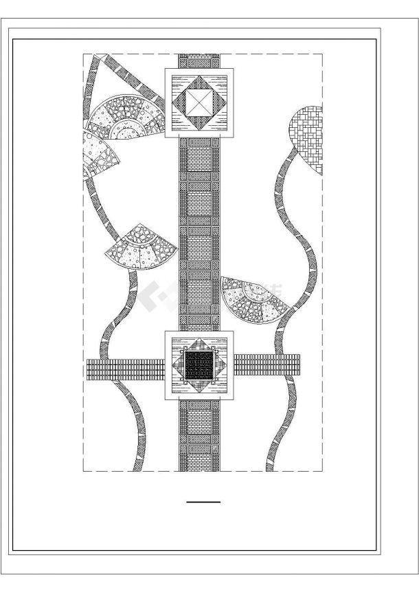自然式园路设计平面图图片