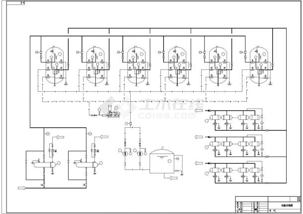郑州某电厂循环冷却排污水回用工程全套工艺设计CAD图纸-图一