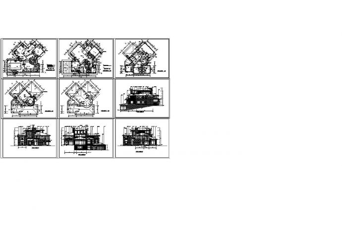 北京某墅别墅全套设计CAD施工图带效果图_图1