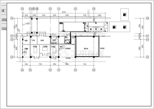 苏州某人民医院污水处理工程全套设计CAD图纸-图二