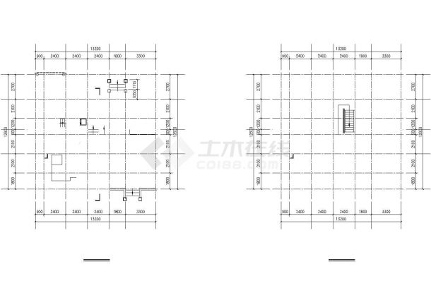 某两层别墅平立剖面（含屋顶平面图）方案设计图-图二