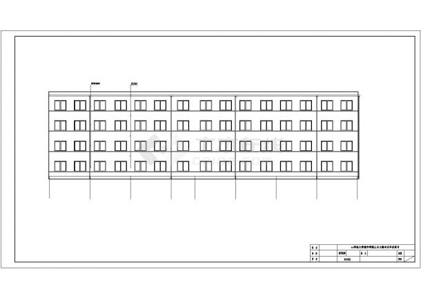 土木工程毕业设计_办公楼设计_某3100平米综合办公楼毕业设计方案CAD图纸-图一