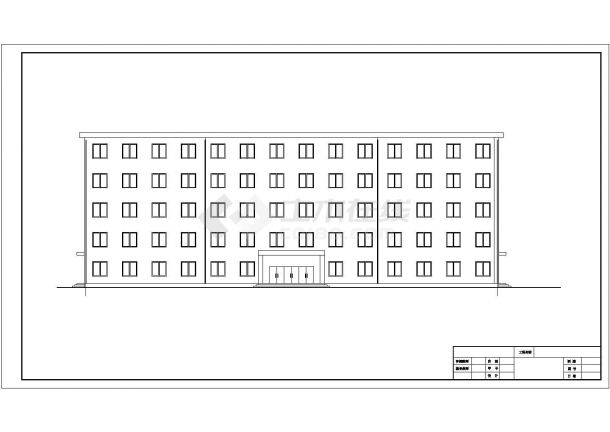 土木工程毕业设计_办公楼设计_某4073.3平米框架办公楼毕业设计方案CAD图纸-图二