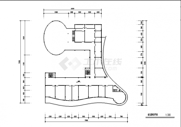 河南4层幼儿园教学楼建筑设计施工cad图纸-图二