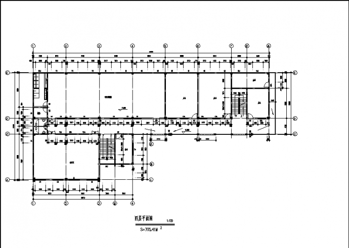 4层2846平米幼儿园教学楼建筑设计施工cad图纸_图1