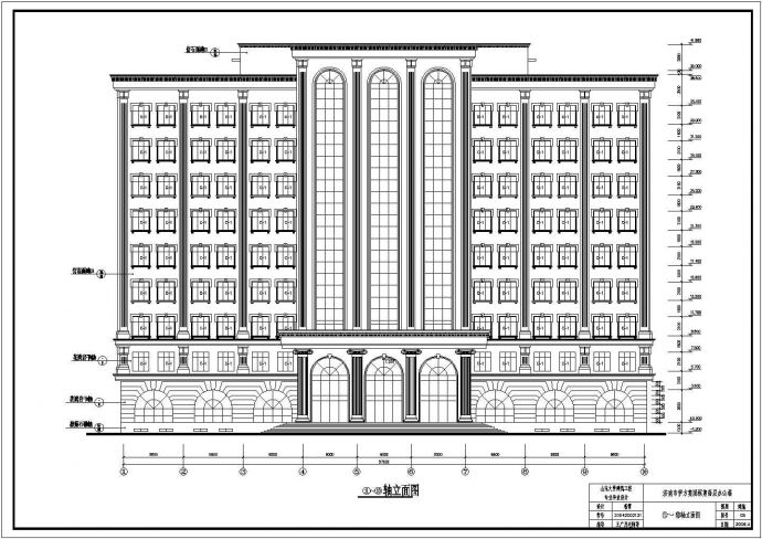 土木工程毕业设计_办公楼设计_11层高层办公楼毕业设计详细CAD图纸_图1