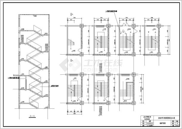 土木工程毕业设计_办公楼设计_11层高层办公楼毕业设计详细CAD图纸-图二