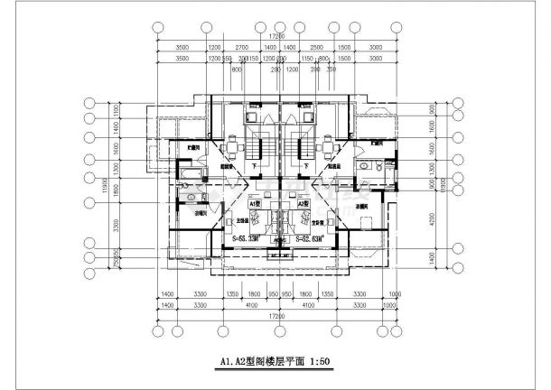 镇江市某新建小区70-140平米热门户型设计CAD图纸（共31张）-图二
