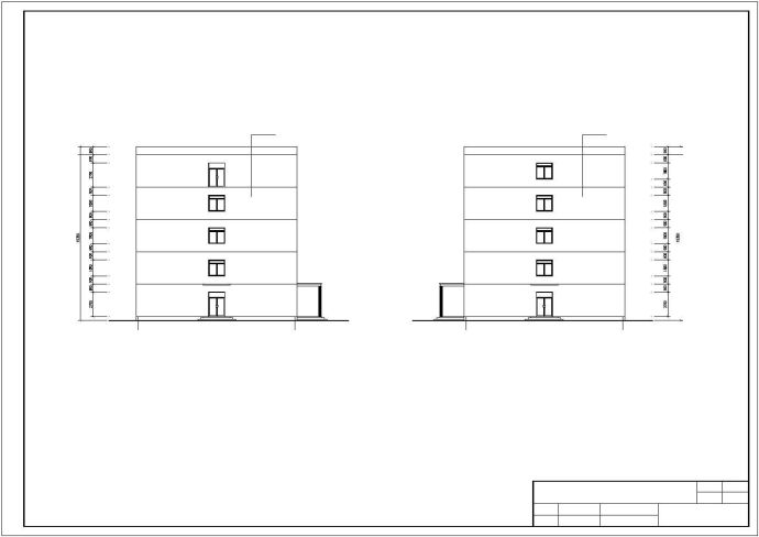 土木工程毕业设计_办公楼设计_6层公司框架办公楼建筑毕业设计详细CAD图纸_图1