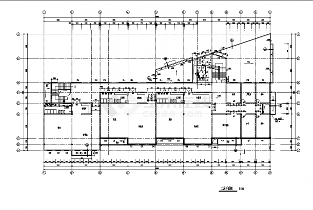 南京3层幼儿园教学楼建筑设计施工cad图纸-图一