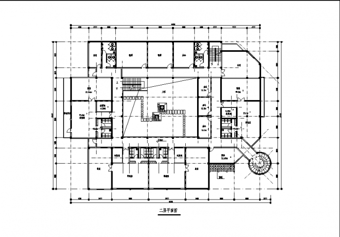 宿迁3层幼儿园及社区服务中心建筑方案设计施工cad图纸_图1