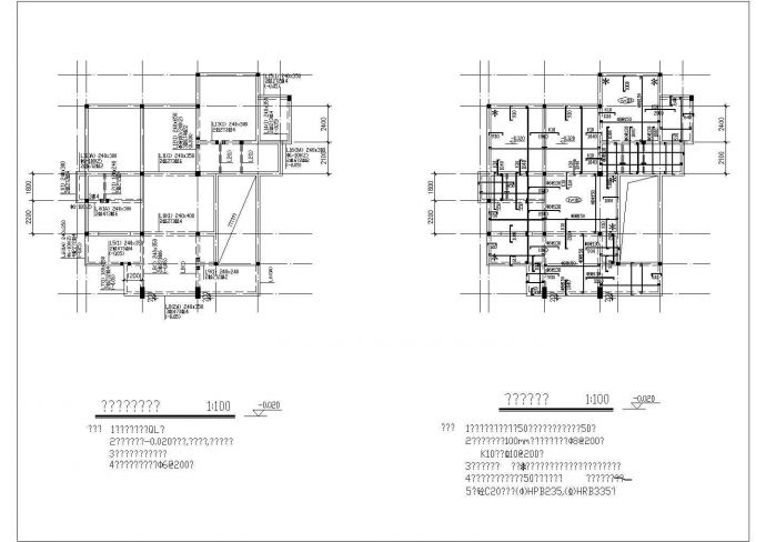 某二层带阁楼层砖混结构现代风格别墅设计cad全套建筑施工图（含结构设计，含效果图）_图1