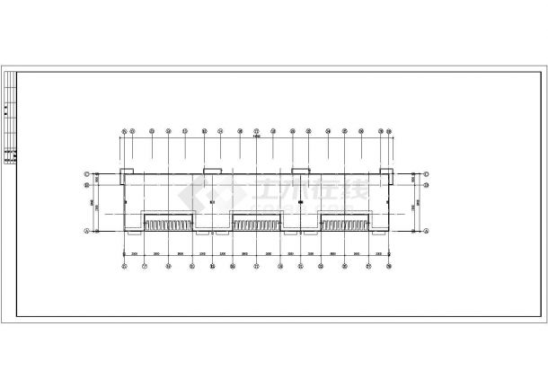 贵阳市某现代化小区3200平米7层框混结构住宅楼平立剖面设计CAD图纸-图一