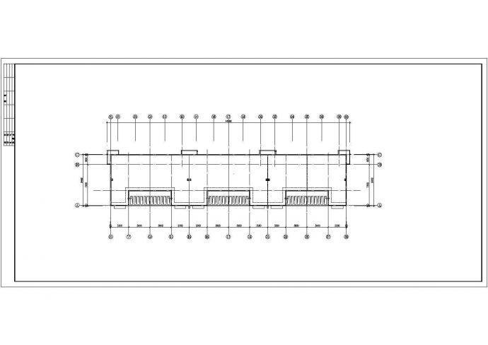 贵阳市某现代化小区3200平米7层框混结构住宅楼平立剖面设计CAD图纸_图1