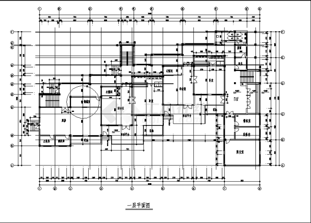 湖北3层幼儿园教学楼建筑设计施工cad图纸-图二