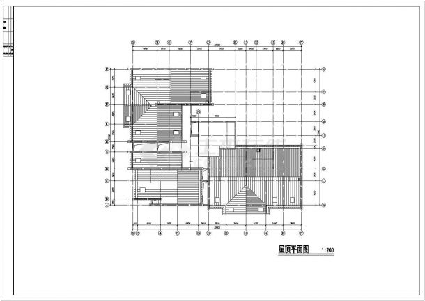 1.4万平米16层框剪结构商住楼平立剖面设计CAD图纸（1-2层商用）-图二