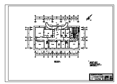 某市三层钢筋混凝土框架结构机械厂办公楼建筑施工cad图(含计算书，毕业设计)