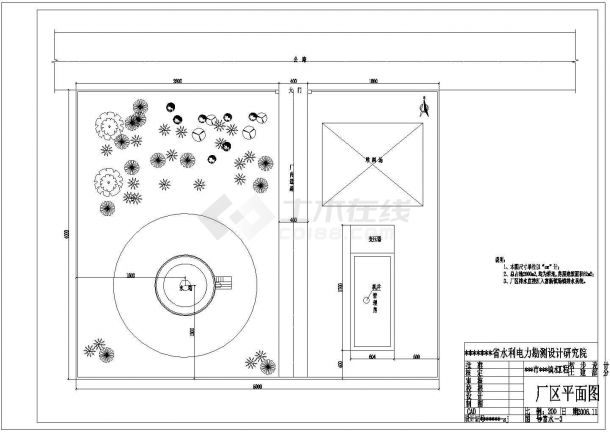 某地区某自来水厂全套设计详细方案CAD图纸-图一