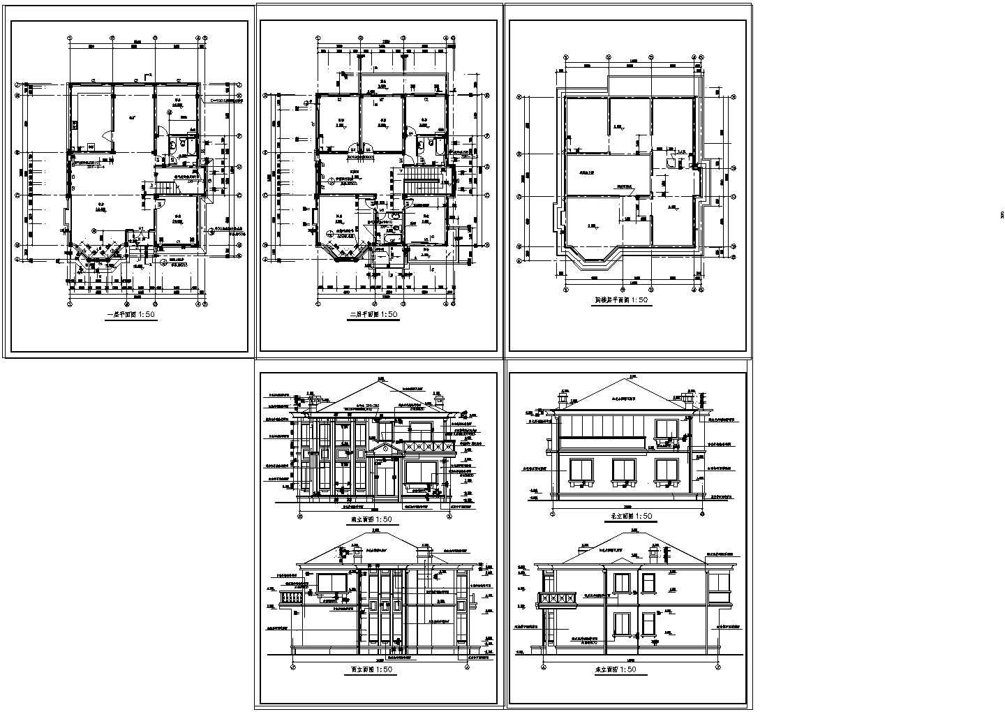 阿里苏丹别墅设计施工图纸