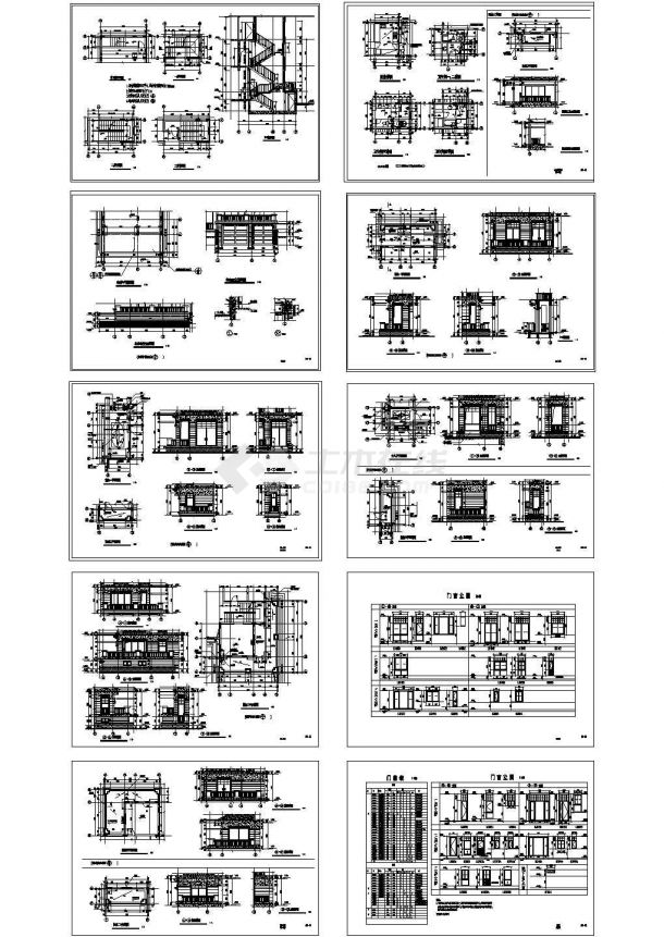 一套完整的别墅建筑结构设计施工图纸-图一