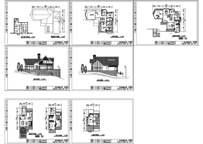 某独立别墅建筑设计施工图纸_图1