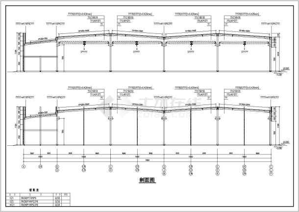 某标准车间石材设计CAD施工图-图二