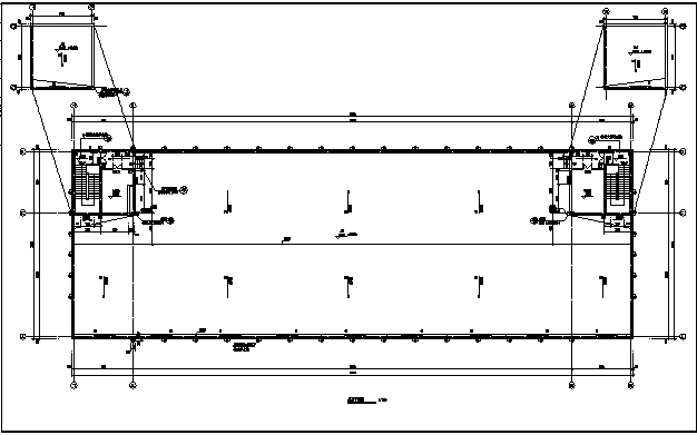 厂房设计_9700平方米五层框架结构厂房建施cad图，共十四张_图1