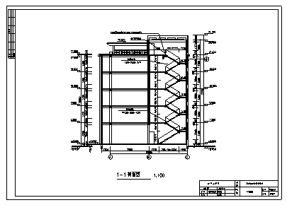 3000平米某五层框架结构仪表办公楼建筑施工cad图(含计算书，毕业设计)-图二