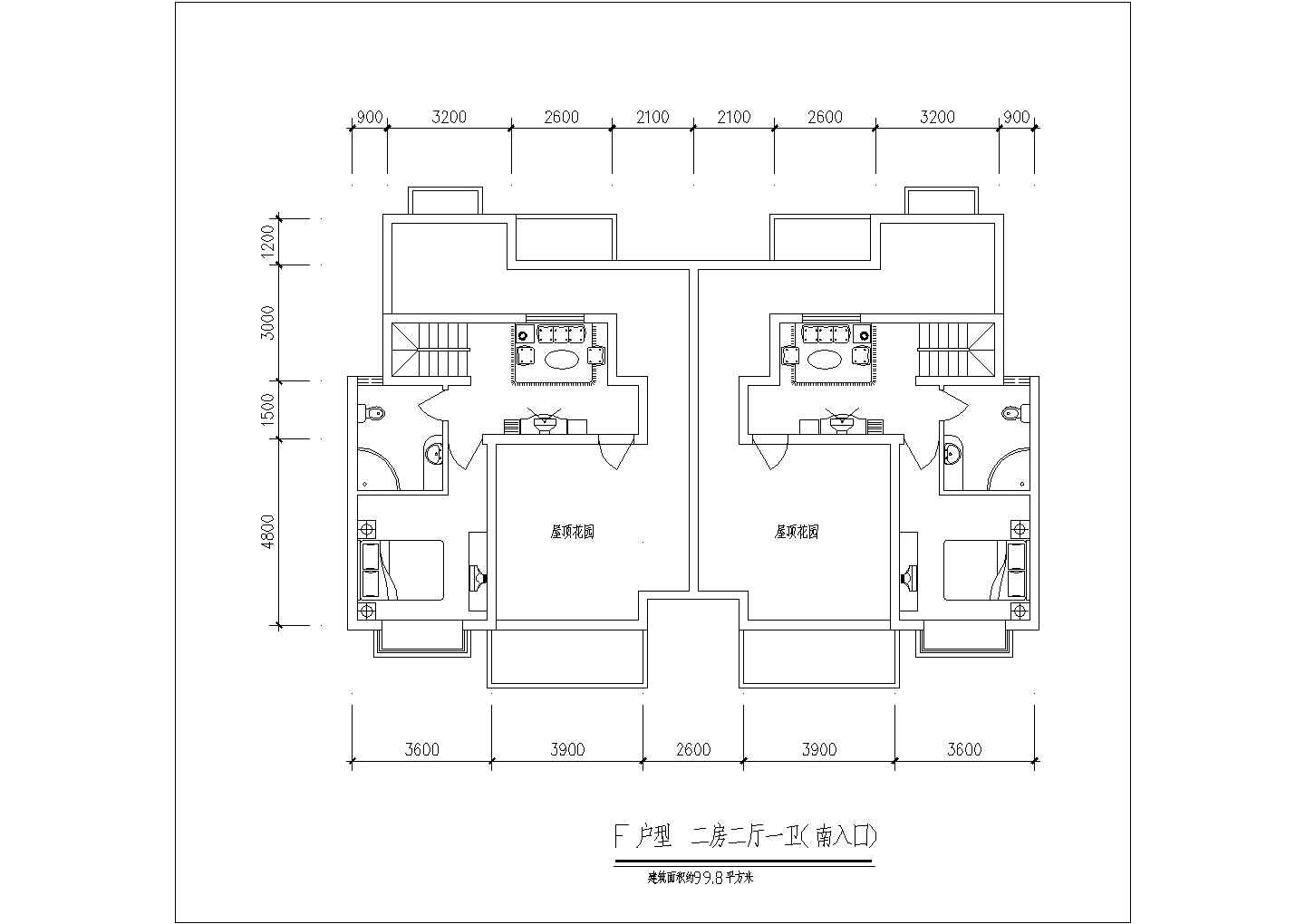 威海市某现代化小区90-130平米左右热门户型设计CAD图纸（6套方案）